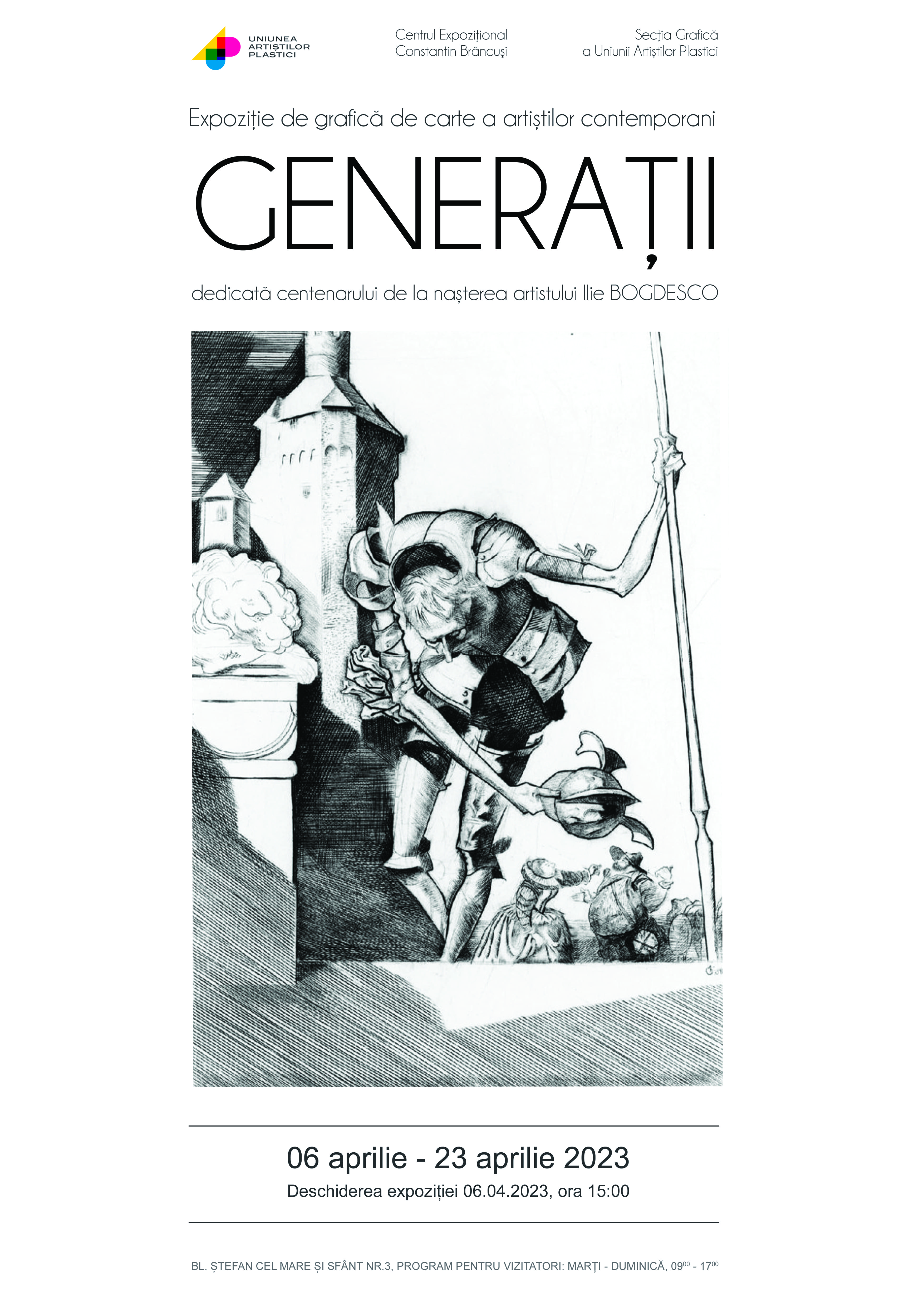 Expoziție de grafică de carte a artiștilor contemporani dedicată centenarului de la nașterea artistului Ilie Bogdesco